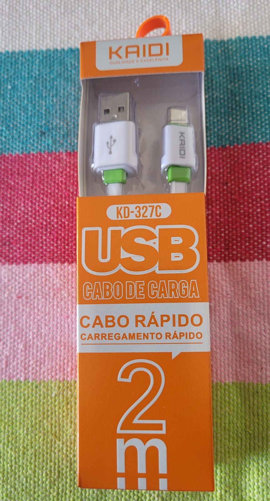 Cabo Tipo C Carga Rápida 2 metros KD-327C