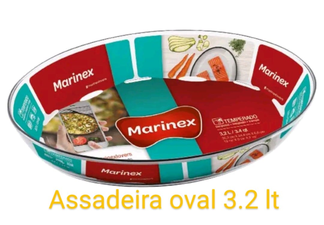 Assadeira Oval 3.2 Litros Marinex
