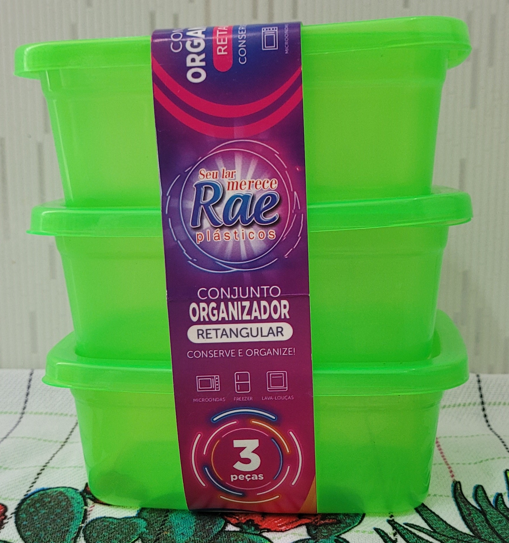 Pote Plástico 500ml (3 unidades)