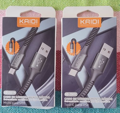 Cabo Tipo C Revestido com Liga Metálica Kaidi