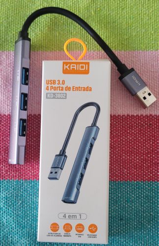 Hub USB 4 em 1 Kaidi