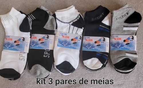 Kit Meias 3 Pares