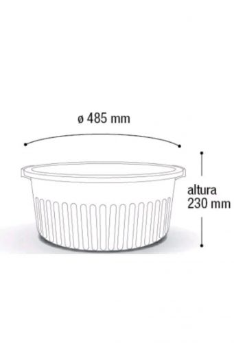 Bacia ARQPLAST 40 lt Canelada