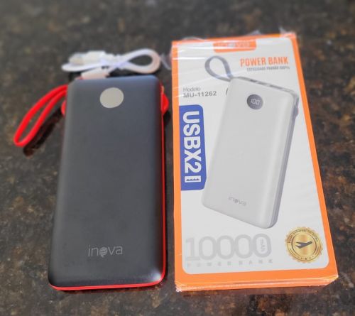Power Bank Portátil 10000mah Carga Rápida 22.5w Com Display INOVA