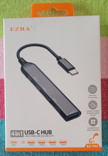 Hub USB 4 em 1 Ezra